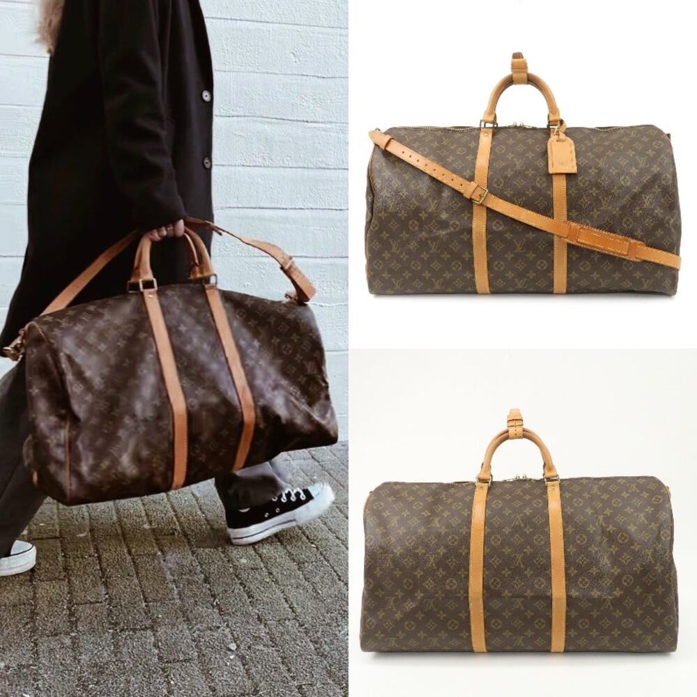 Authentic Vintage Louis Vuitton
Monogram Keep All Bandouliere 60
Boston Bag